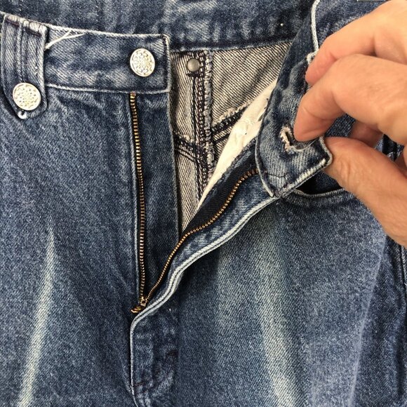 Vintage Jewells Classic Bottoms Jeans Juniors 11 Blue  Faded Bareback Riding - Picture 11 of 16
